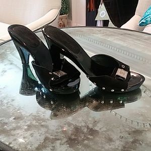 Chanel slip on heals